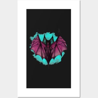 Gothic Bat Digital Painting Posters and Art